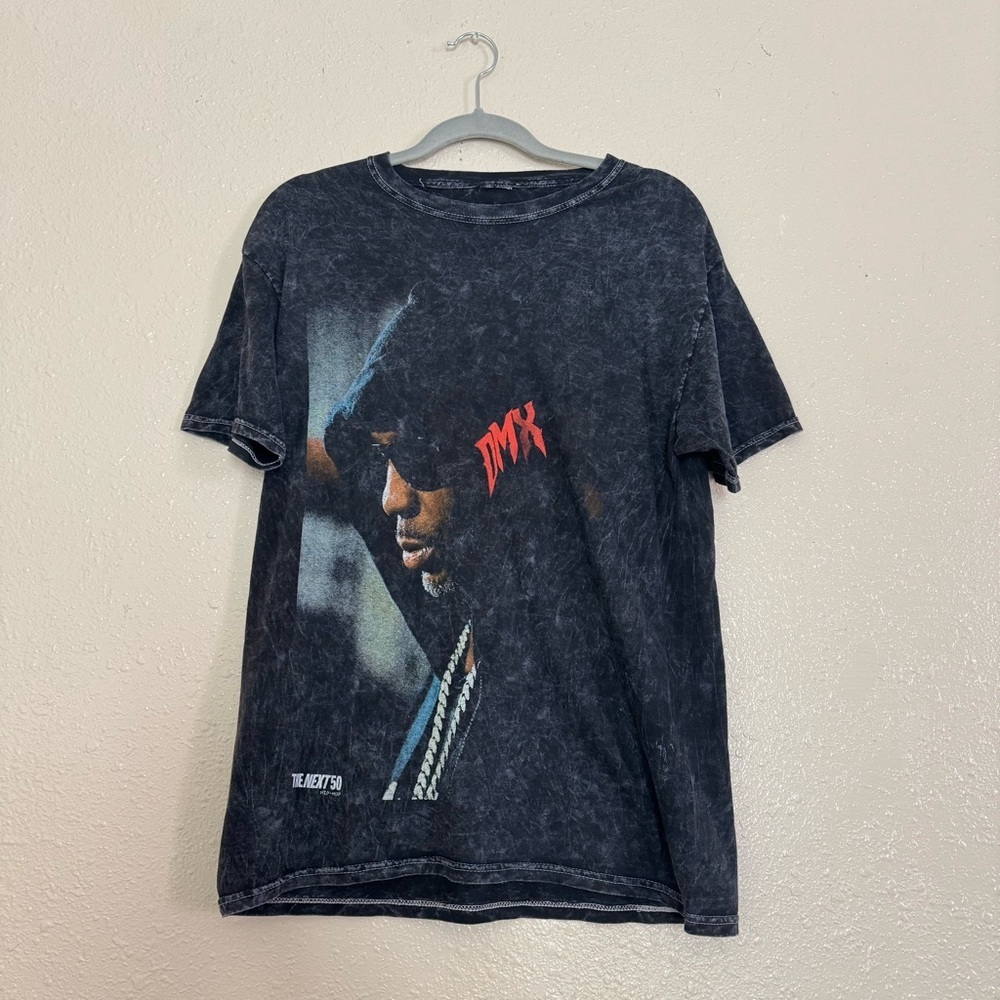 DMX Graphic Acid Wash Black T-Shirt Sz M
